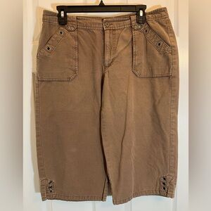 Allison Brittney Tan Bermuda Shorts Size 12